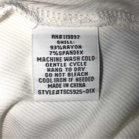 Collective Concepts Henley Bodysuit Ivory 1X NWT - Picture 6 of 6